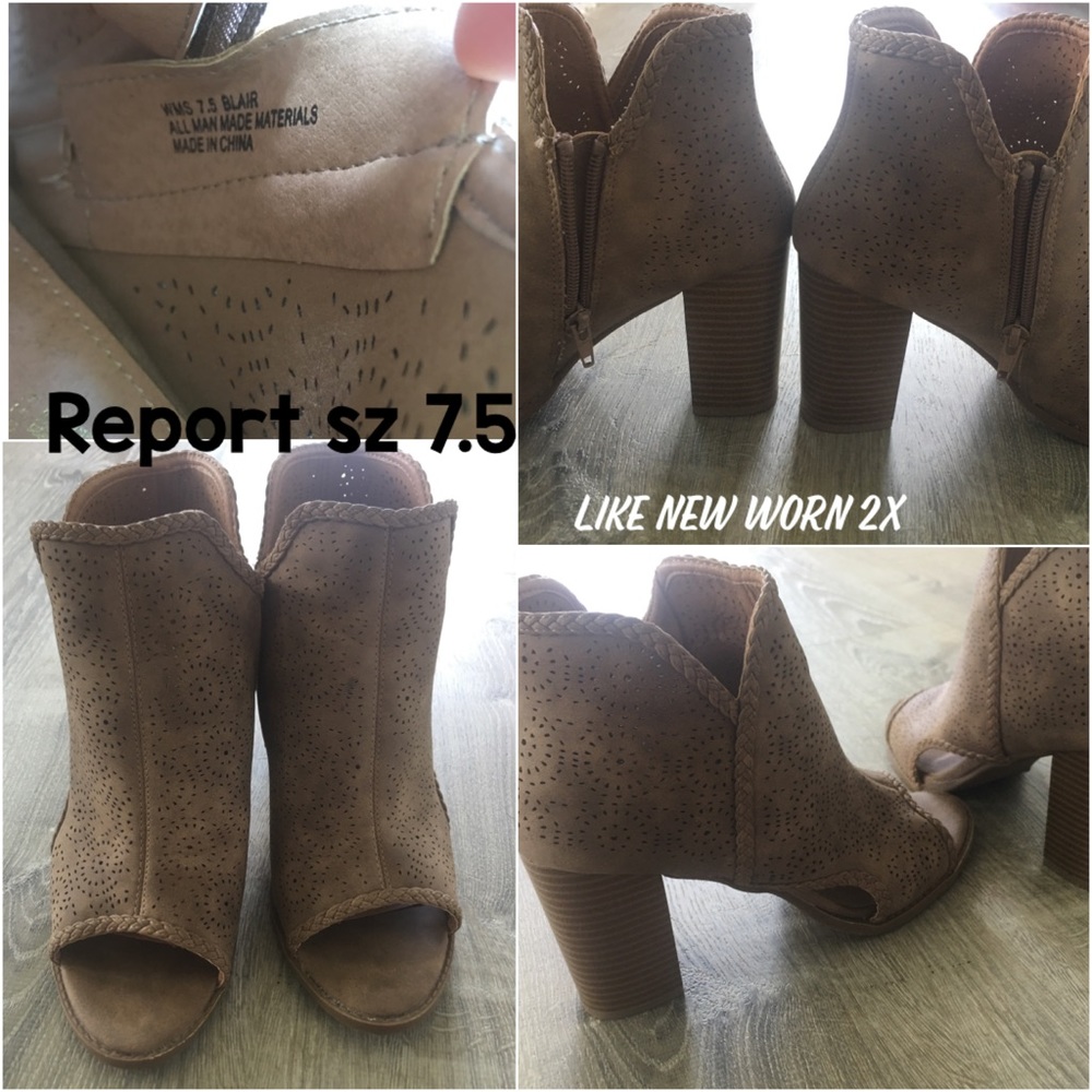 Report peep toe heels